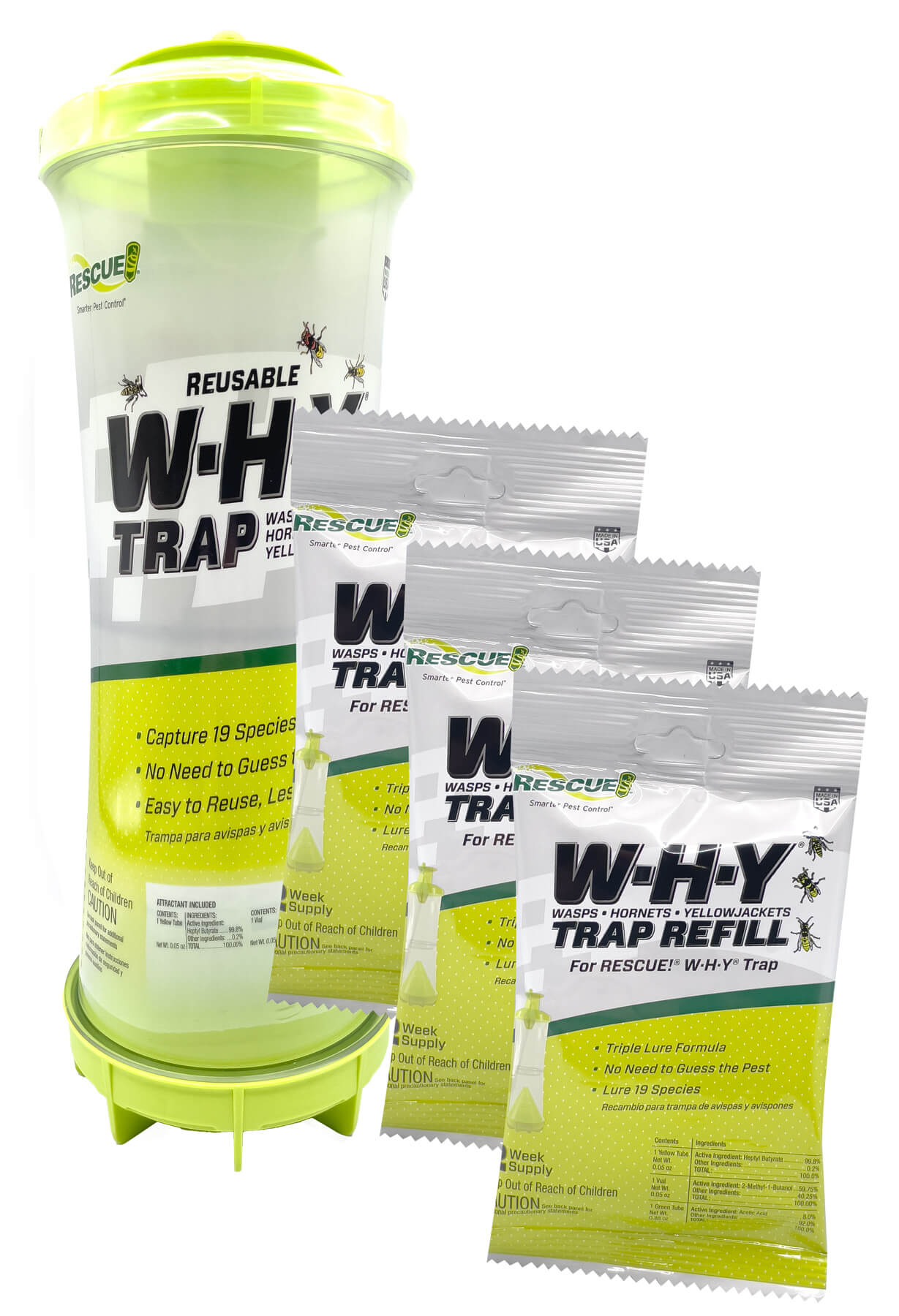 Rescue Outdoor WHY (Wasp-Hornet-Yellow Jacket) Trap