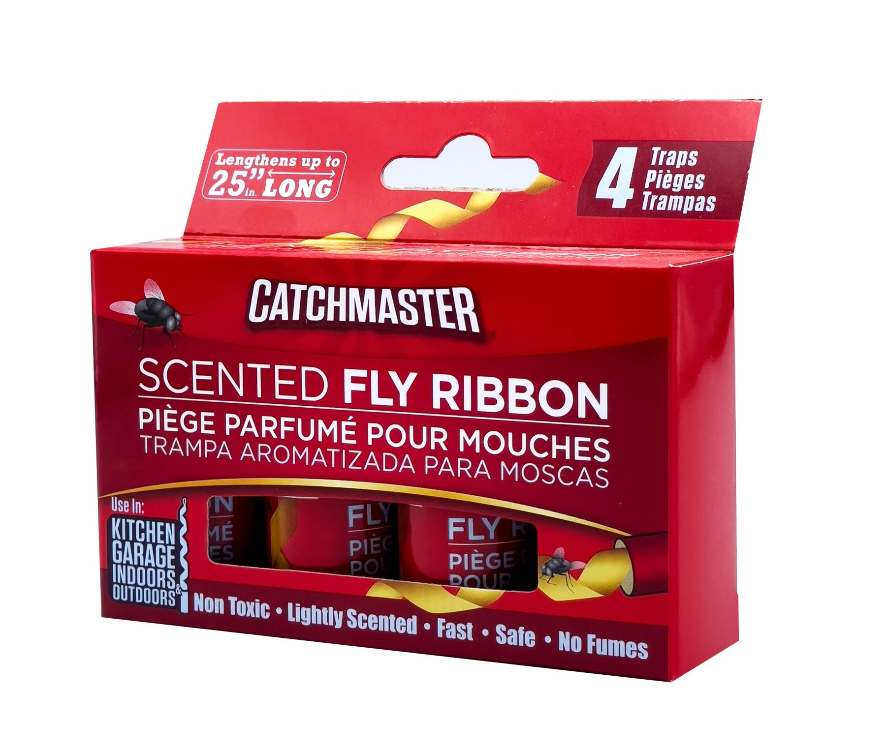 Catchmaster Scented Ribbon Fly Traps - 4 Pack