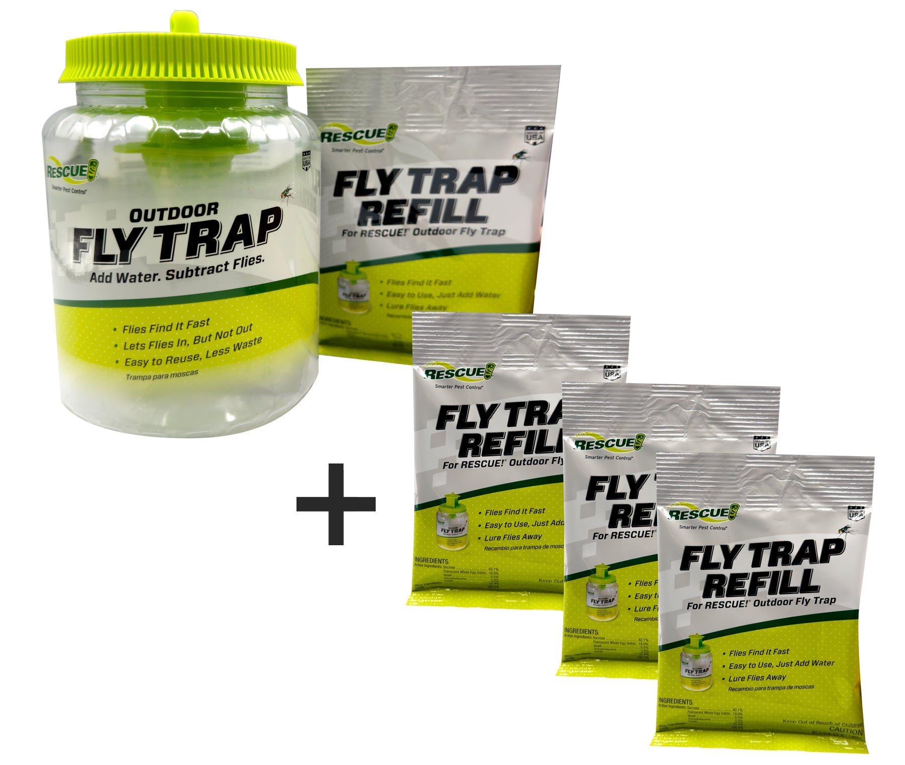 Rescue Reusable Outdoor Fly Trap