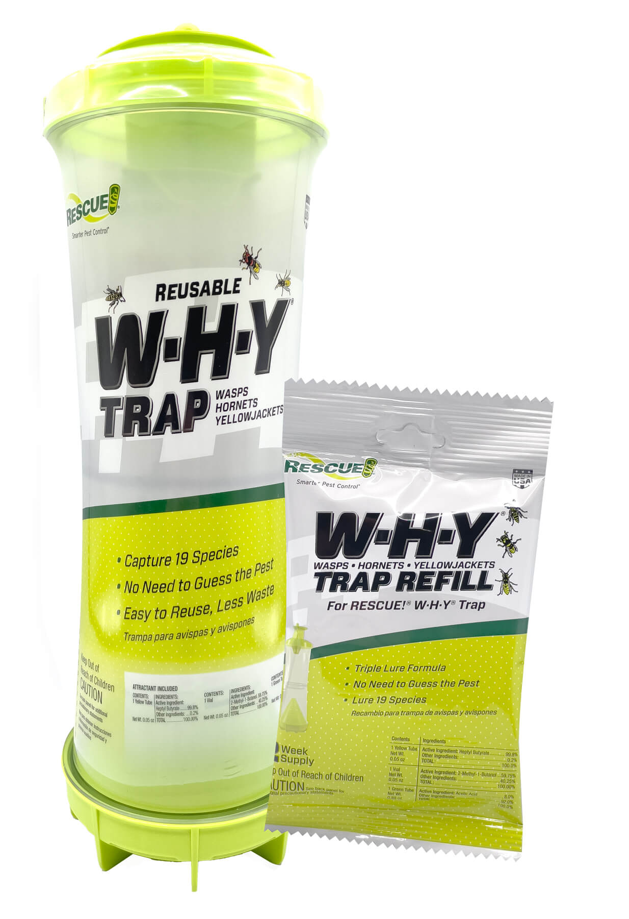 Rescue Outdoor WHY (Wasp-Hornet-Yellow Jacket) Trap
